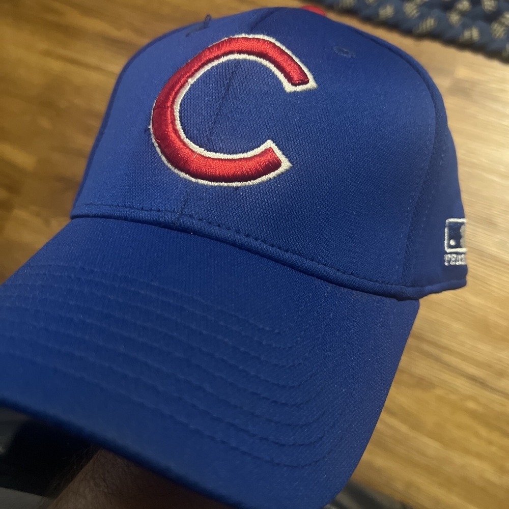 Chicago Cubs MLB OC Sports Hat Cap Royal Blue w/ Red C Team Logo Fitted Size M/L